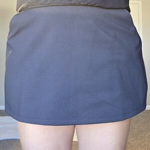 Girlfriend Collective Black Athletic Skort | Size L | Built-In Shorts | Pockets